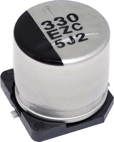 パナソニック　導電性高分子ハイブリッドアルミ電解コンデンサ　ZCシリーズ　EEHZC1K330P