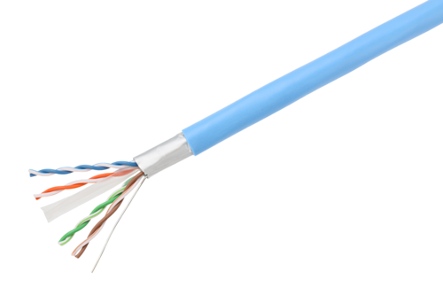 日本製線　環境配慮形 Cat.6 シールド 4P単線 LANケーブル　0.5-4P EM-NSGDT6-S