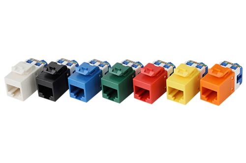 日本製線　Cat.6 U/UTP LANケーブル用RJ45モジュラージャック　各色　NSJ6（□□）