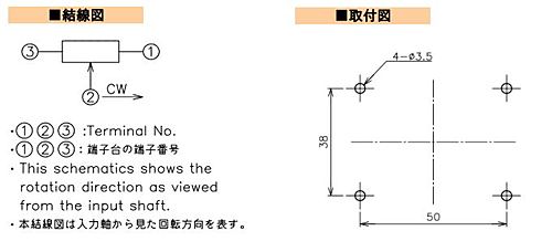 緑測器　接触式多回転型センサ　CP-45F-24SX 5Kｵｰﾑ